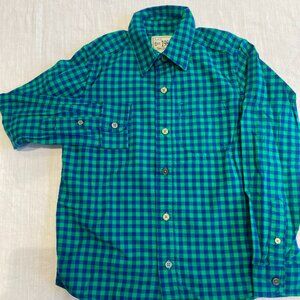 The Children's Place Long Sleeved Button Front Shirt Boys Size M/7-8 Green